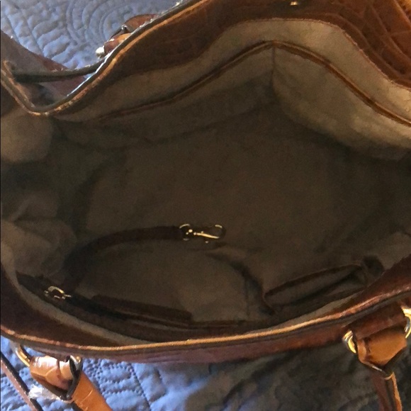 Hamilton Ew Crocodile Embossed Medium Satchel - Picture 4 of 6